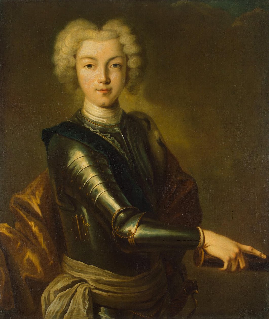 Portræt af zaren Peter II af Rusland 1715-1730, 1700-tallet af Unbekannt