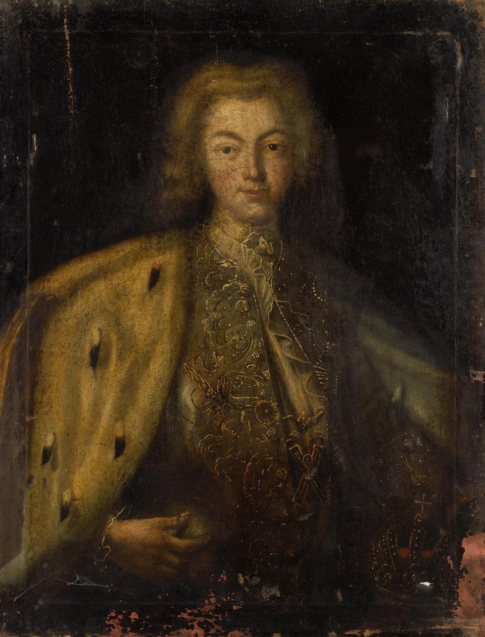 Portræt af zaren Peter II af Rusland 1715-1730, 1700-tallet af Unbekannt