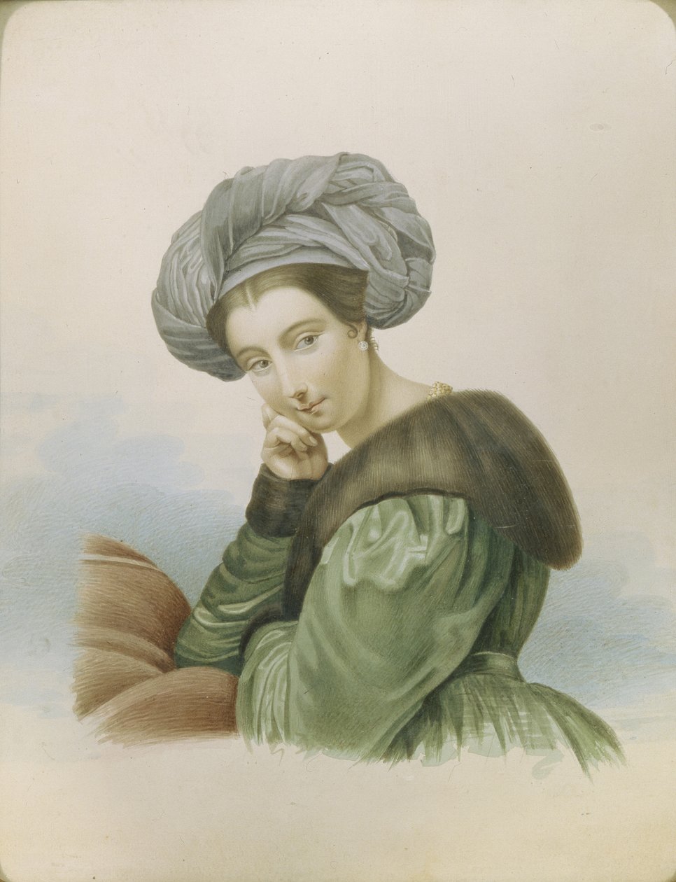 Portræt af skuespillerinden Ekaterina Semyonova 1786-1849, begyndelsen af det 19. århundrede. af Unbekannt