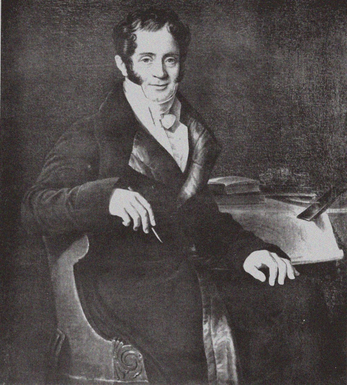 Portræt af arkitekten Carlo Rossi 1775-1849 efter Ch. Mitoire af Unbekannt