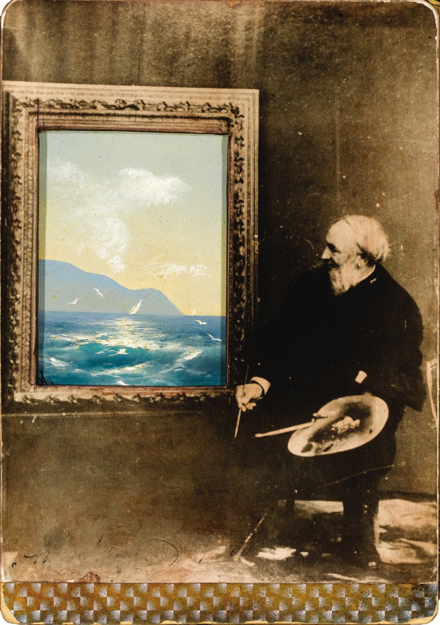 Portræt af kunstneren Ivan Aivazovsky 1817-1900, 1889 af Unbekannt