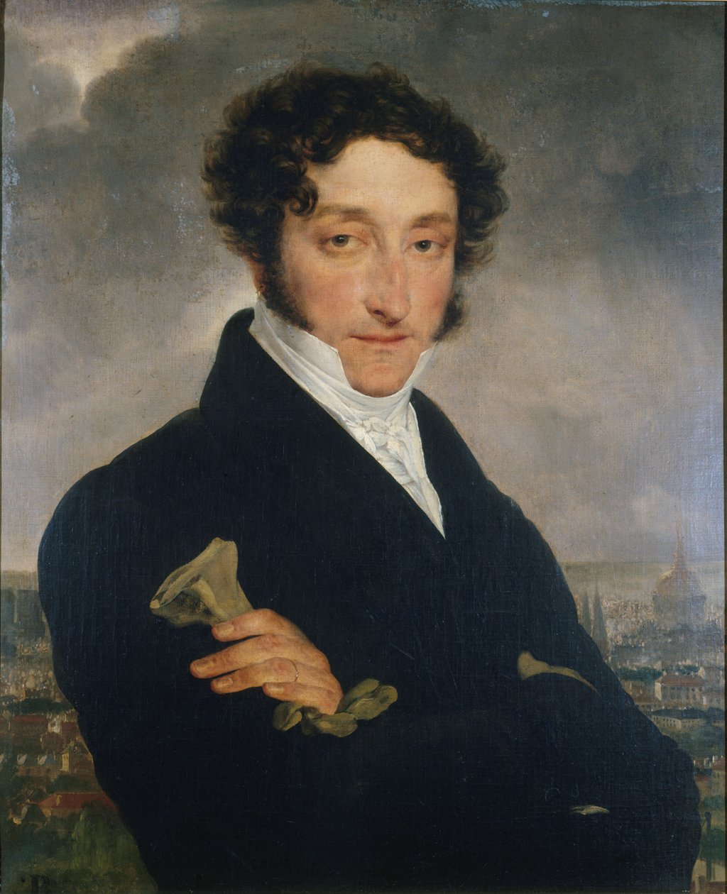 Portræt af forfatteren Charles Nodier 1780-1877, ca. 1830. af Unbekannt
