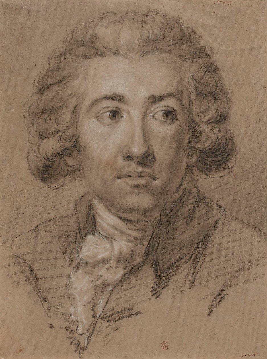Portræt af komponisten André Ernest Modeste Grétry 1741-1813, 2. halvdel af det 18. årh. af Unbekannt