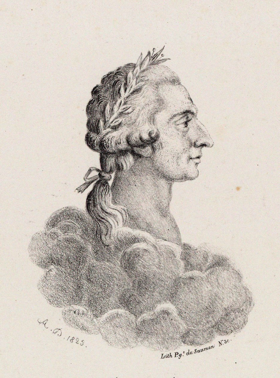 Portræt af komponisten Antonio Sacchini 1730-1786, 1823. af Unbekannt