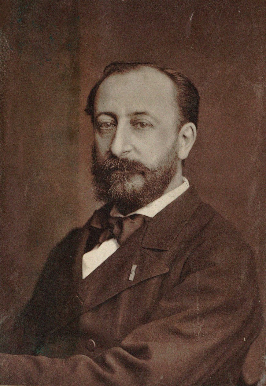 Portræt af komponisten Camille Saint-Saëns 1835-1921, 1880. af Unbekannt
