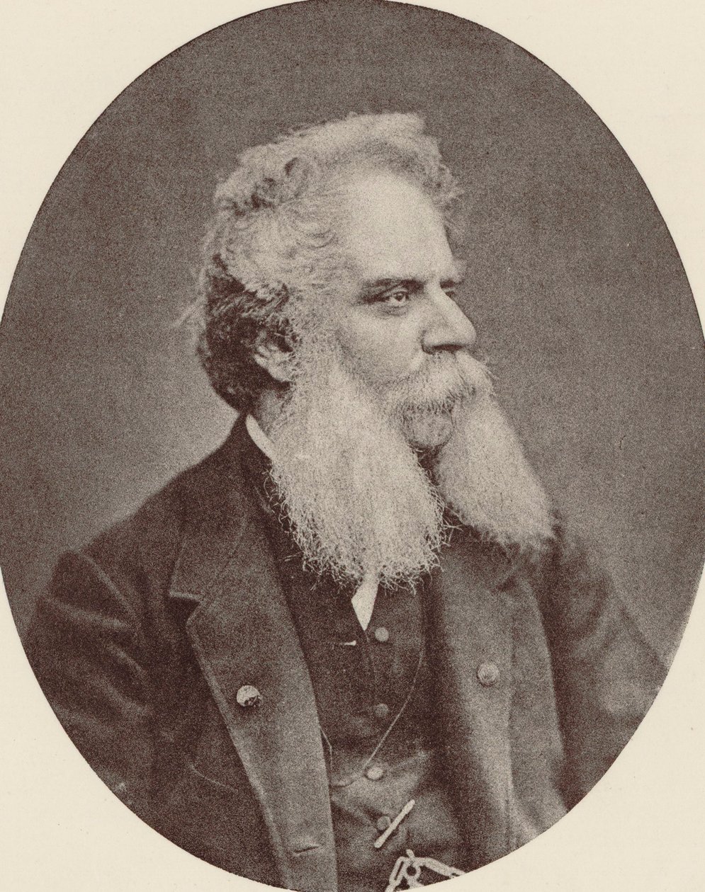 Portræt af komponisten Federico Ricci 1809-1877, ca. 1870. af Unbekannt