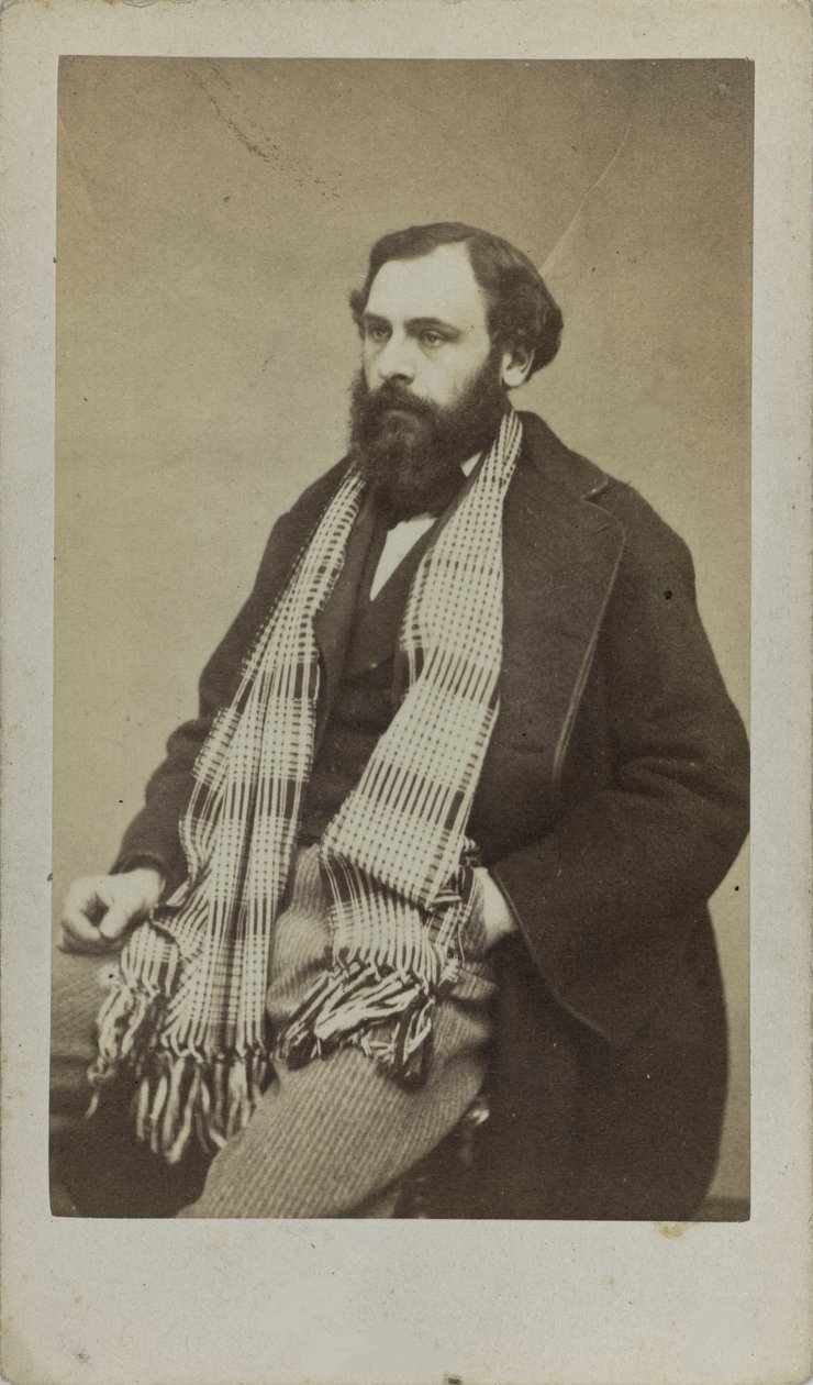 Portræt af komponisten Ferdinand Poise 1828-1892, ca. 1875. af Unbekannt