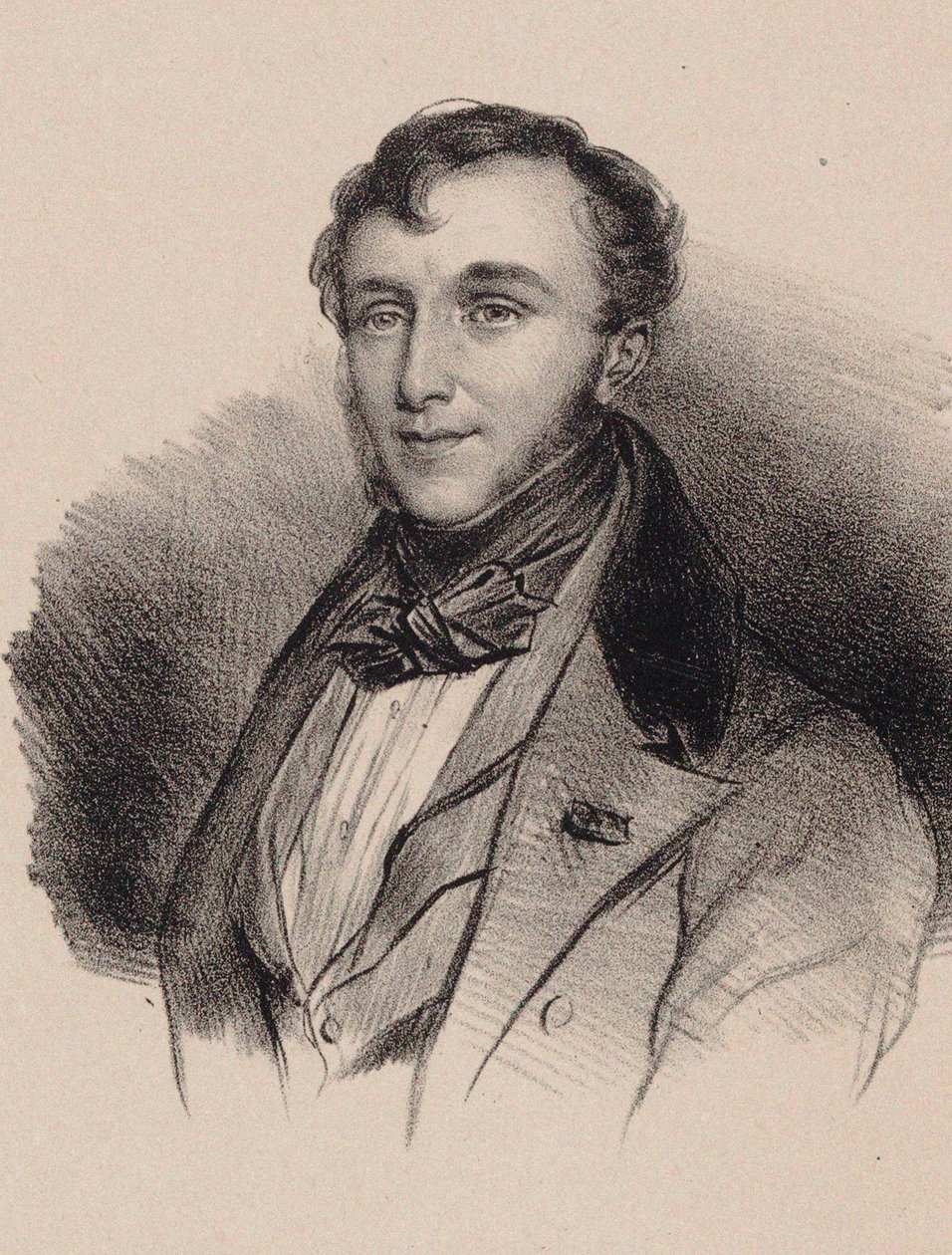 Portræt af komponisten Friedrich Kalkbrenner 1785-1849. af Unbekannt