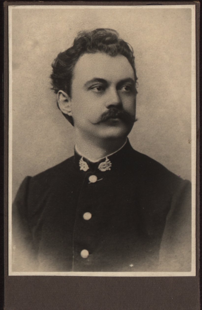 Portræt af komponisten Karel Sebor Schebor 1843-1903, ca. 1870. af Unbekannt