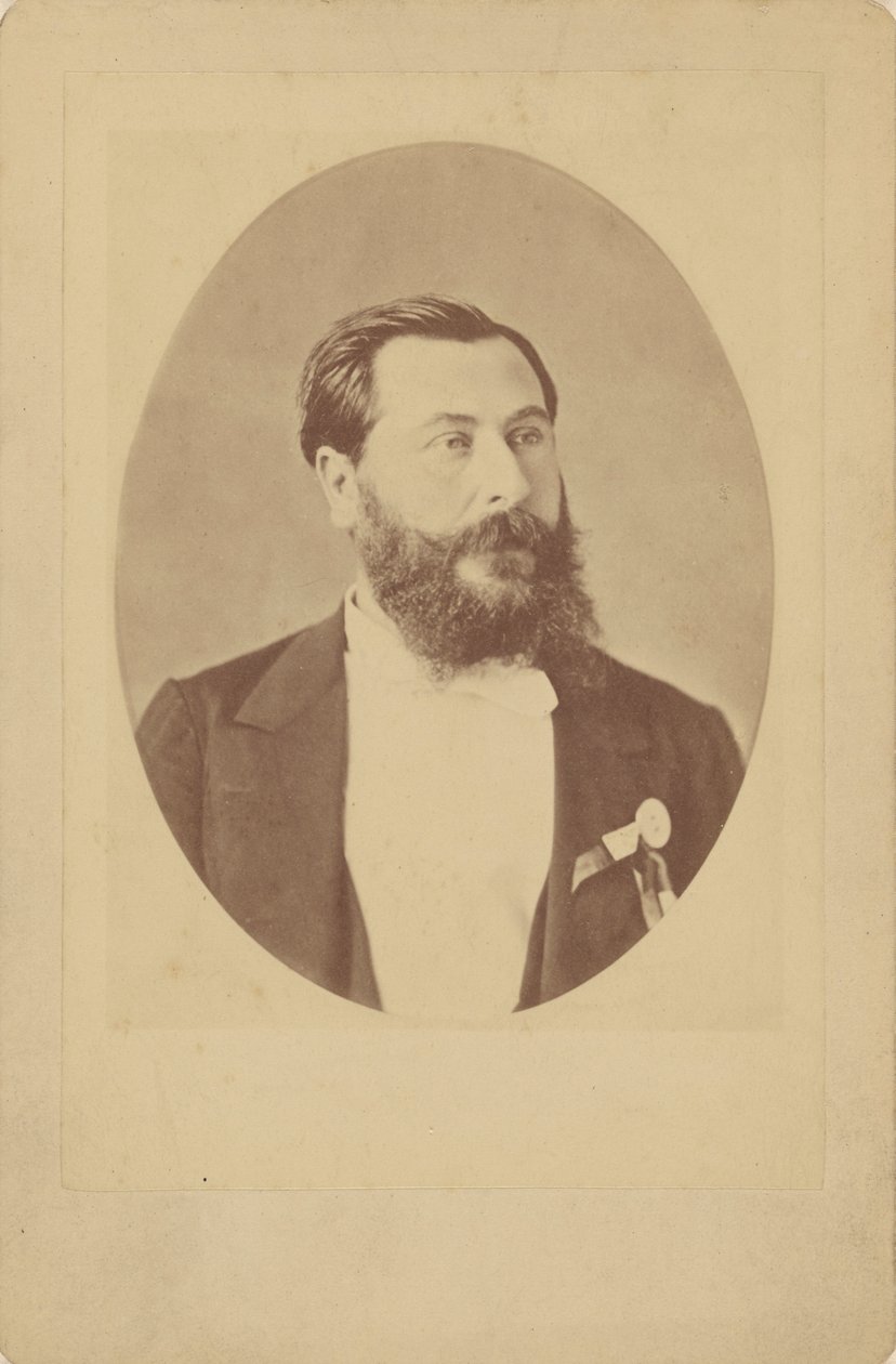 Portræt af komponisten Léo Delibes 1836-1891, ca 1885. af Unbekannt