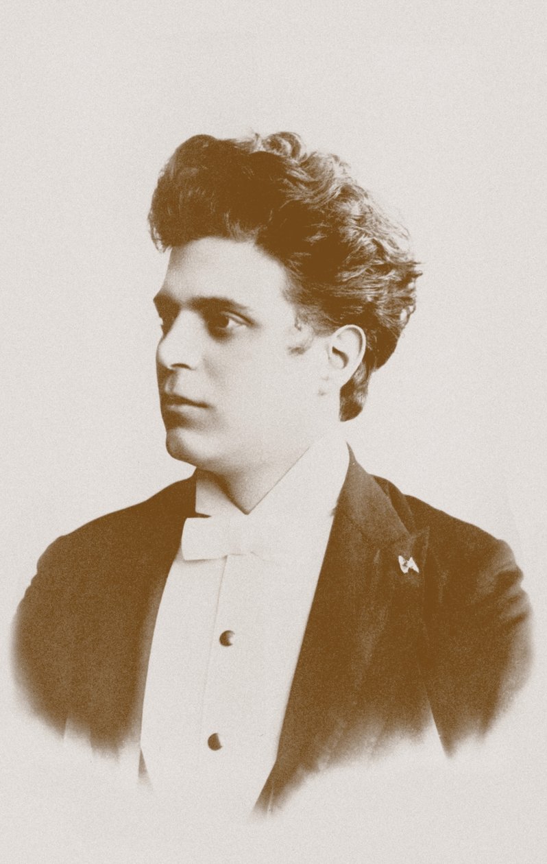 Portræt af komponisten Pietro Mascagni 1863-1945. af Unbekannt