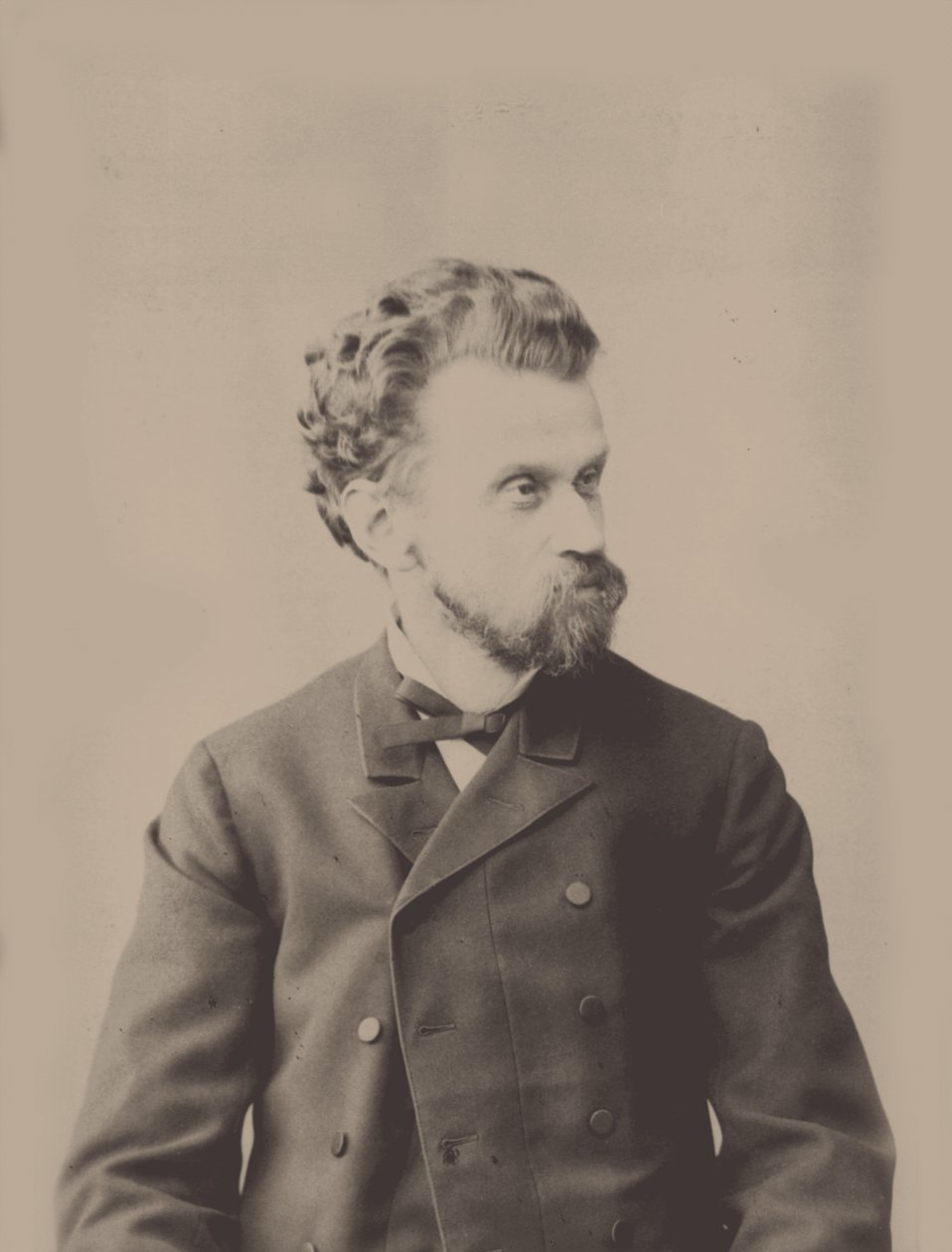 Portræt af dirigenten og komponisten Eduard Nápravník 1839-1916. af Unbekannt