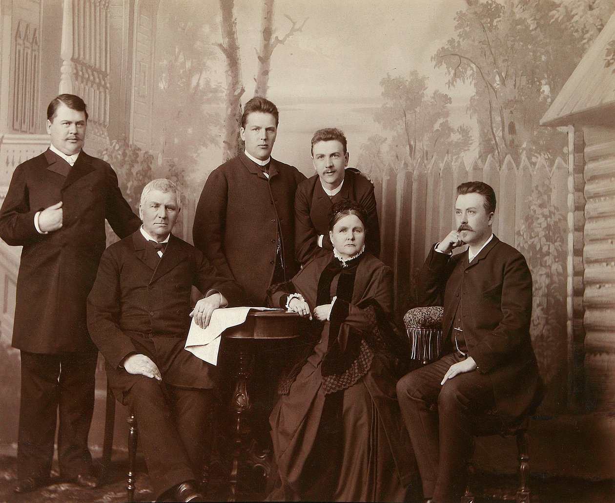 Portræt af Sophia Perovskayas familie, 1860