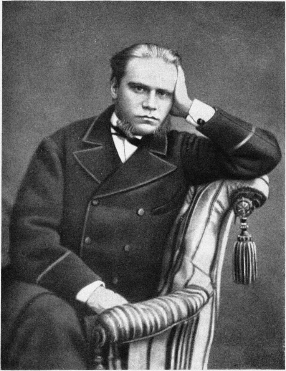 Portræt af advokaten og forfatteren Anatoli Fyodorovich Koni 1844-1927, 1870