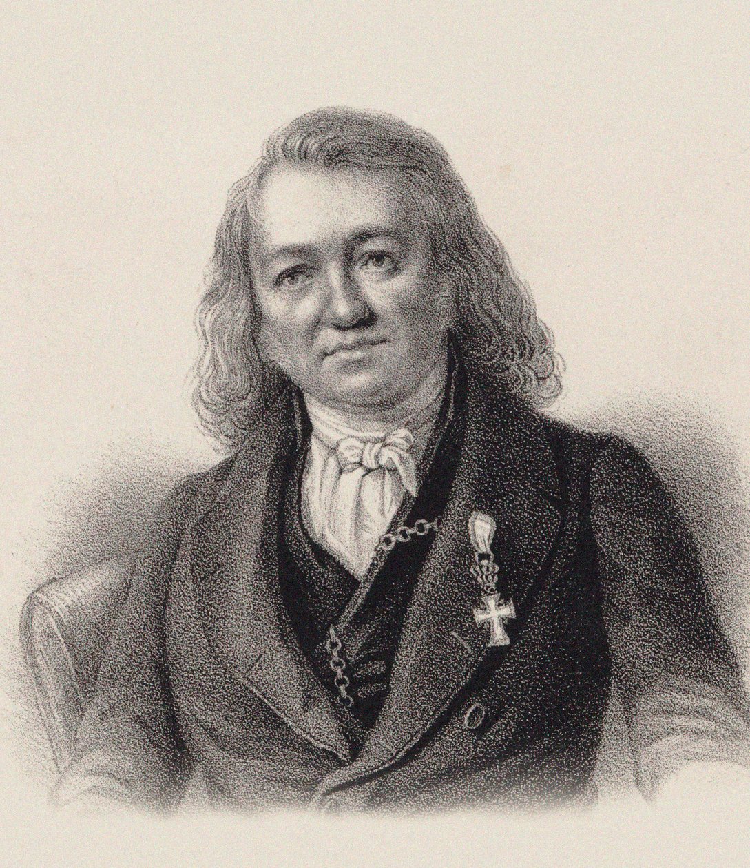 Portræt af organisten og komponisten Friedrich Schneider 1786-1853, ca. 1840. af Unbekannt
