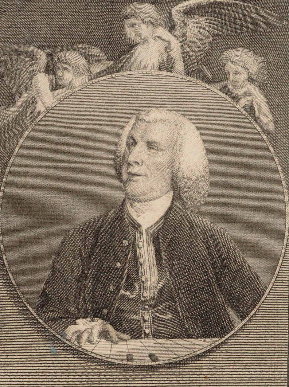 Portræt af organisten og komponisten John Stanley 1712-1786, 1784. af Unbekannt