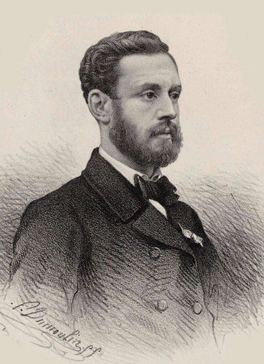 Portræt af organisten og komponisten Louis James Alfred Lefébure-Wely 1817-1869, 1855. af Unbekannt