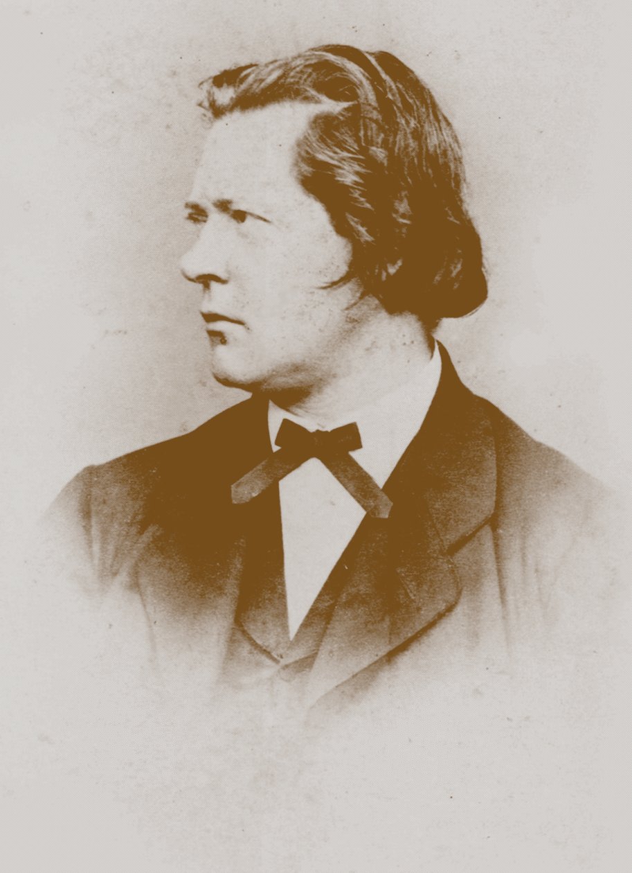 Portræt af organisten og komponisten Theodor Kirchner 1823-1903. af Unbekannt