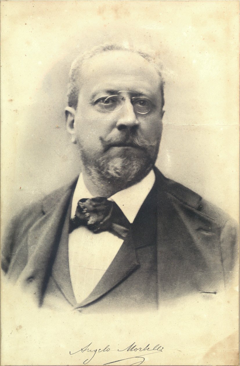 Portræt af maleren Angelo Morbelli 1853-1919, ca. 1900. af Unbekannt