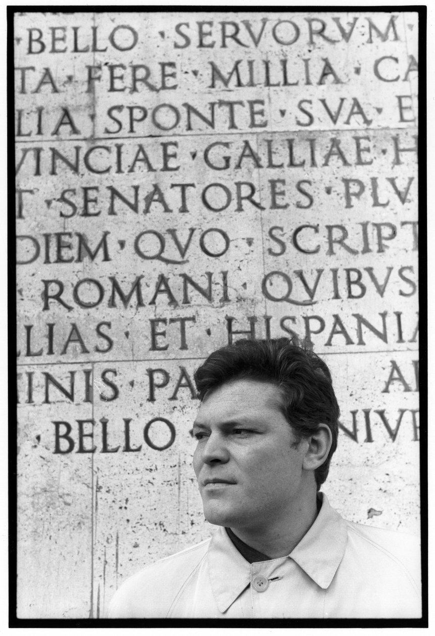Portræt af maleren Franco Angeli. Begyndelsen af 1960