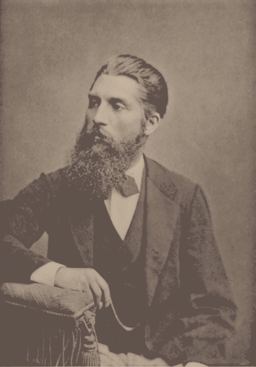 Portræt af pianisten og komponisten Adolf Jensen 1837-1879. af Unbekannt