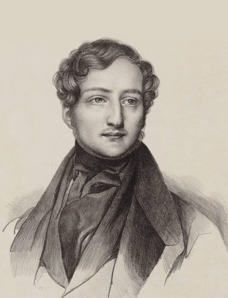 Portræt af pianisten og komponisten Sigismund Thalberg 1812-1871. af Unbekannt