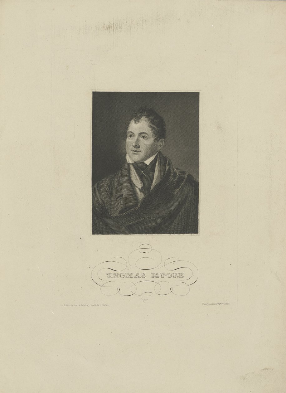 Portræt af digteren Thomas Moore 1779-1852, 1830