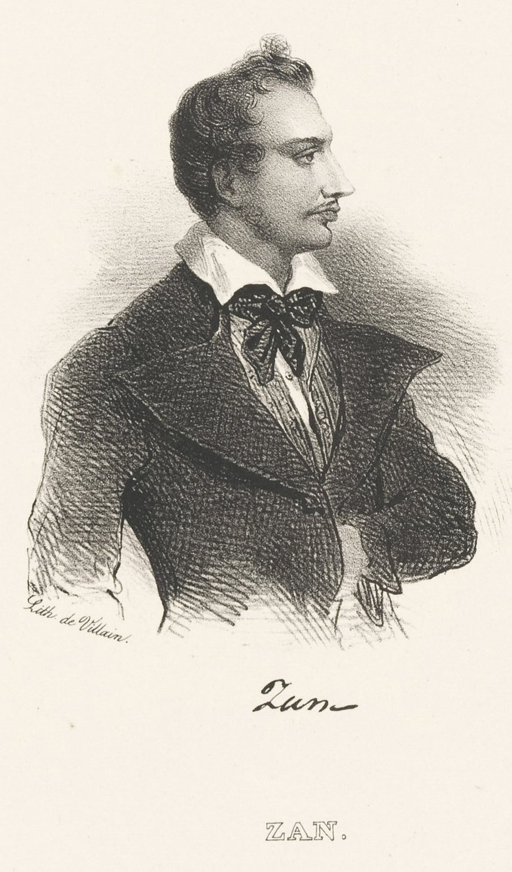 Portræt af digteren Tomasz Zan 1796-1855, efter 1824. af Unbekannt