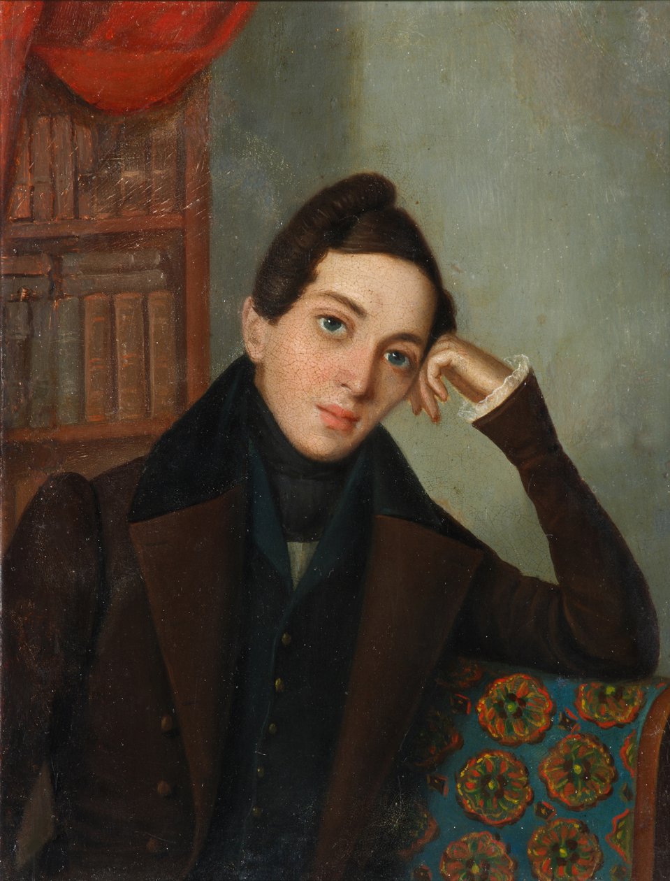 Portræt af digteren Yevgeny Abramovich Baratynsky 1800-1844, 1820
