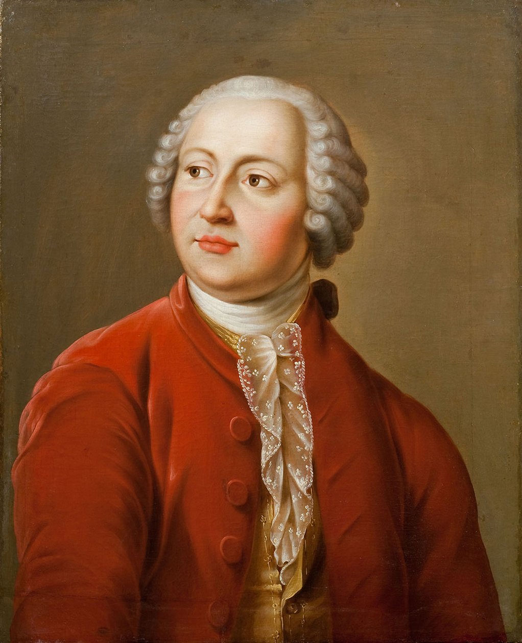 Portræt af den lærde Mikhail V. Lomonosov 1711-1765, begyndelsen af det 19. af Unbekannt