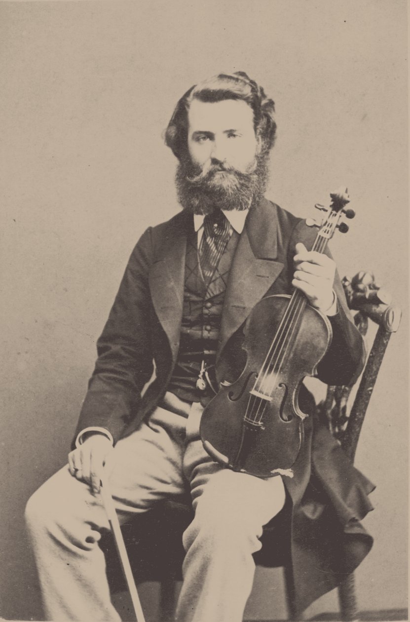 Portræt af violinisten og komponisten Alfred Holmes 1837-1876. af Unbekannt