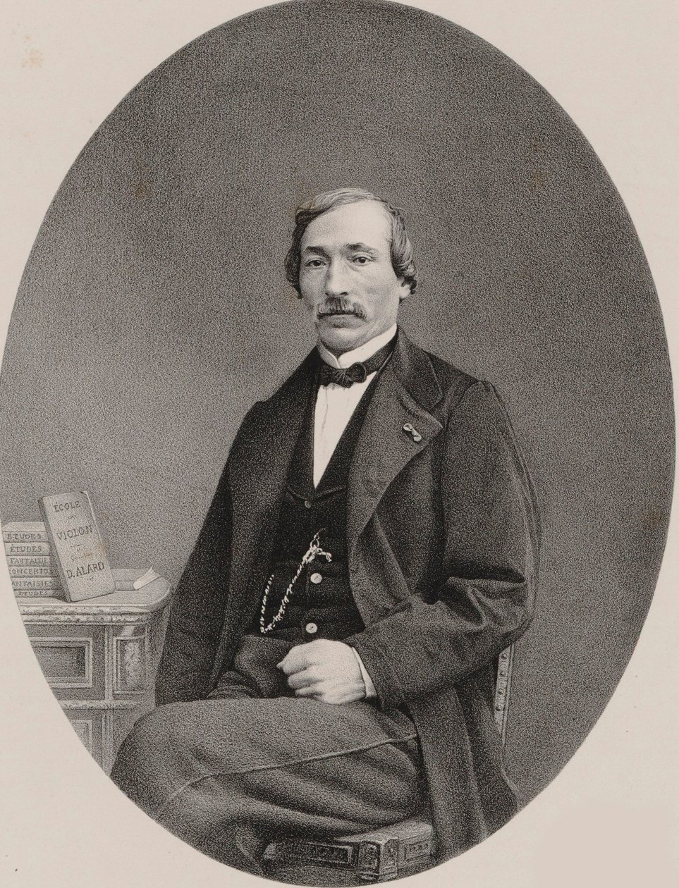 Portræt af violinisten og komponisten Delphin Alard 1815-1888, 1870. af Unbekannt