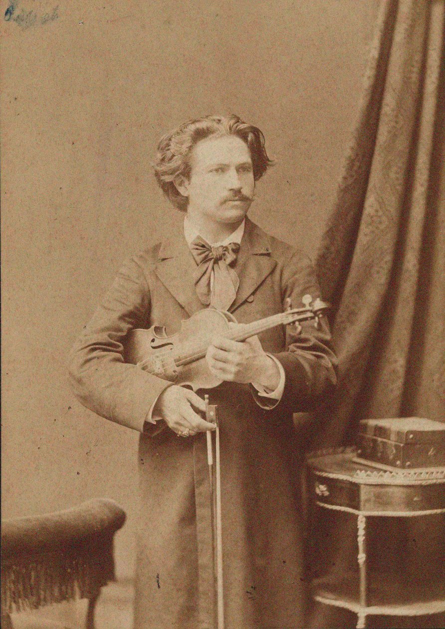 Portræt af violinisten og komponisten Frantisek Ondricek 1857-1922, 1882-1883. af Unbekannt
