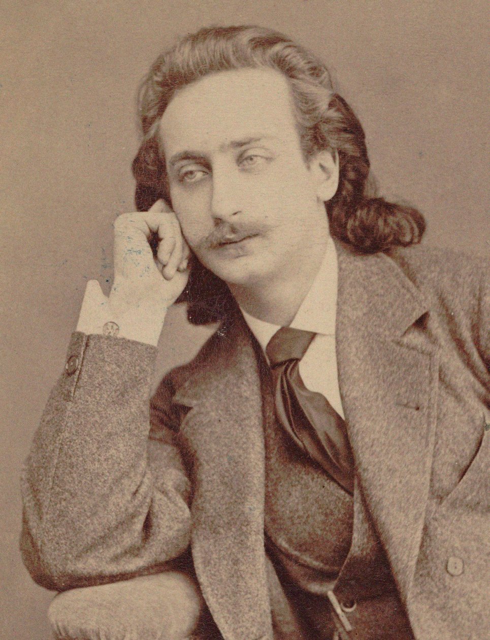 Portræt af violinisten og komponisten Henri Ketten 1848-1883. af Unbekannt