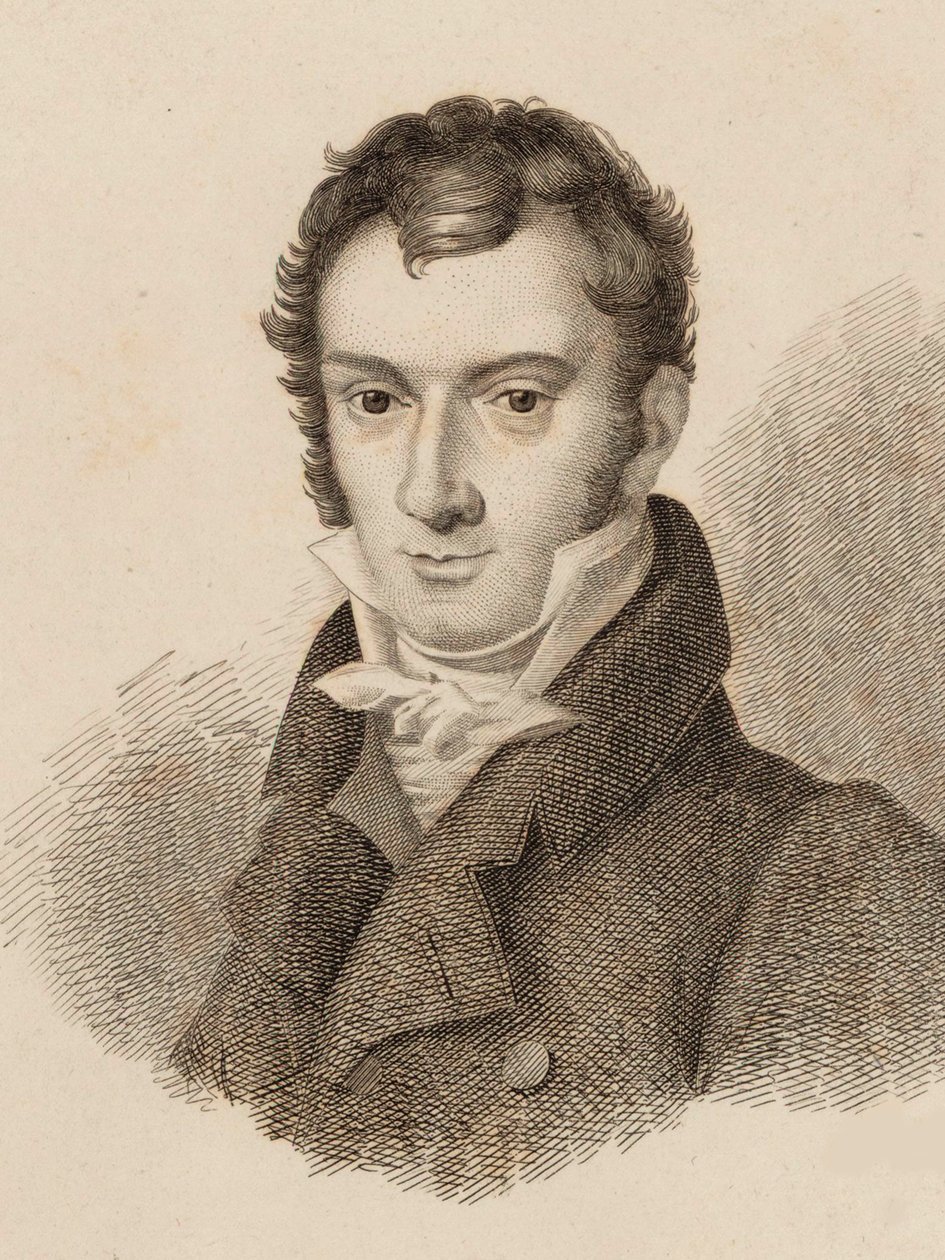 Portræt af violinisten og komponisten Josef Mayseder 1789-1863, 1824. af Unbekannt