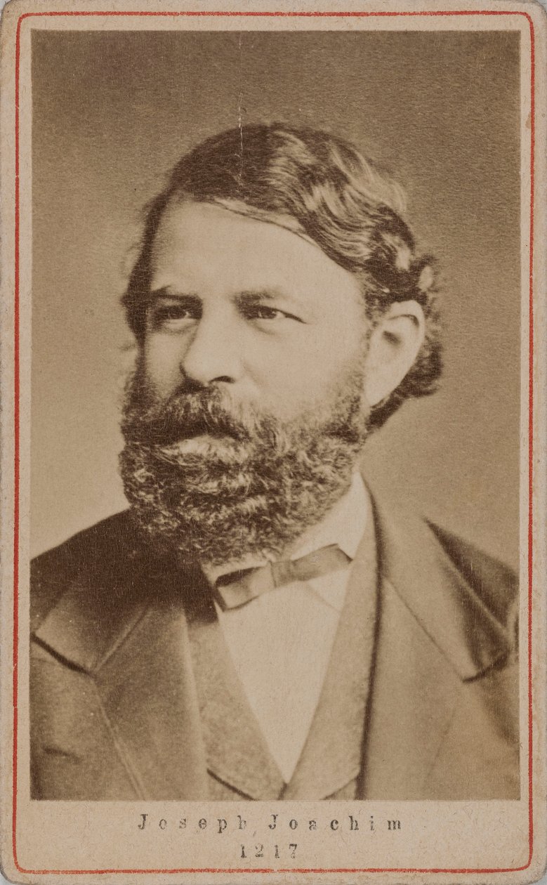 Portræt af violinisten og komponisten Joseph Joachim 1831-1907, 1870