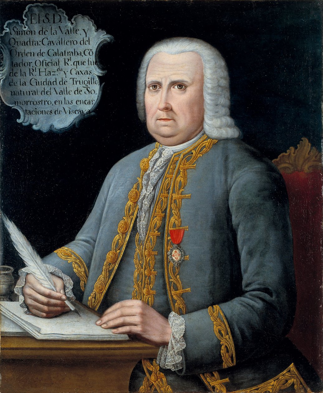 Portrætter af Simon de la Valle y Cuadra af Unbekannt