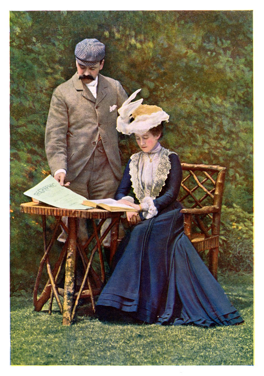 Portræt i tre farver, 1901 af Unbekannt