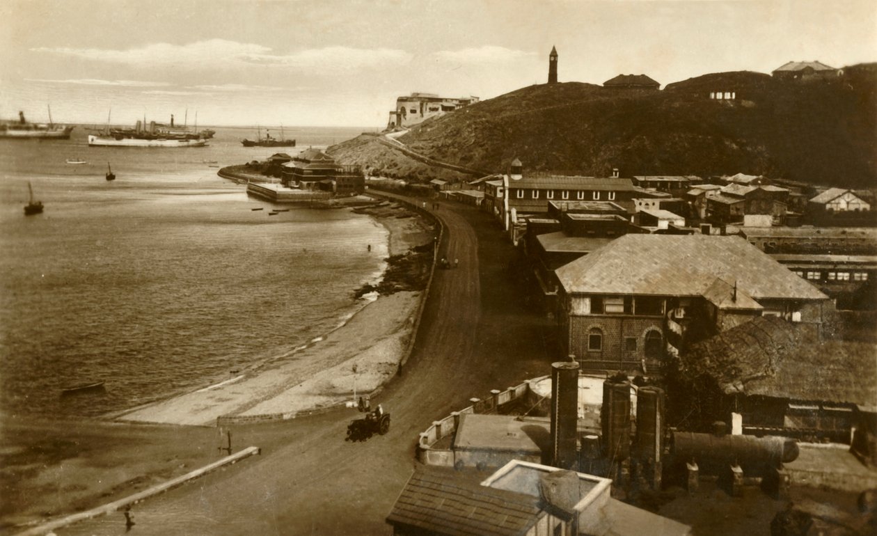 Postkontor og bugt, Aden, c1918-c1939. af Unbekannt