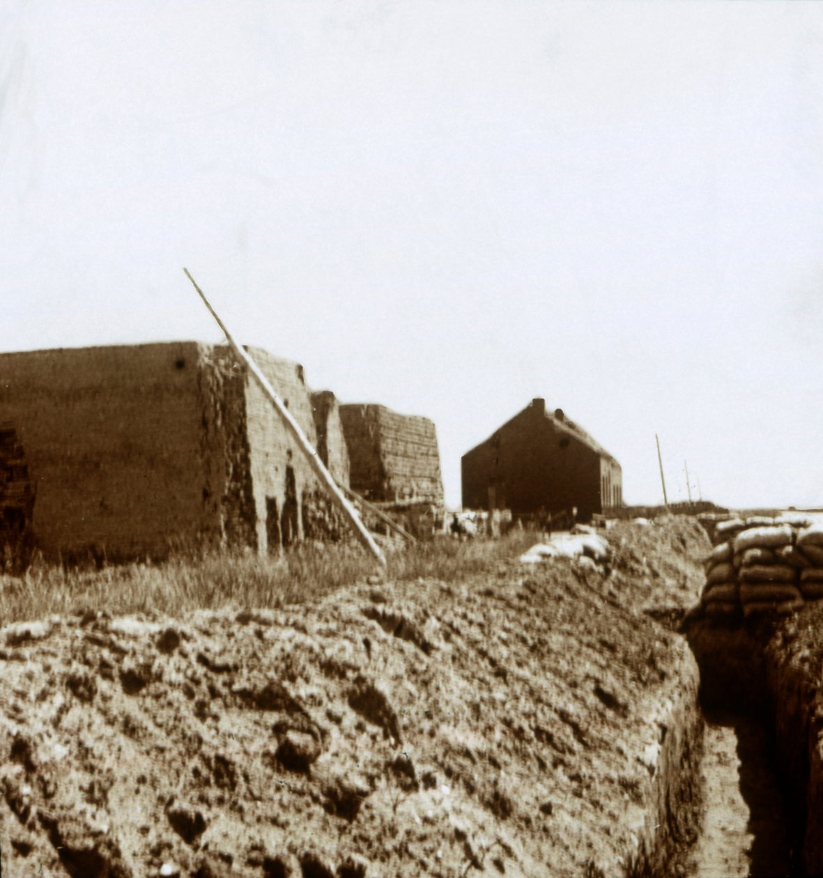 Post på Yser, Flandern, Belgien, c1914-c1918 af Unbekannt