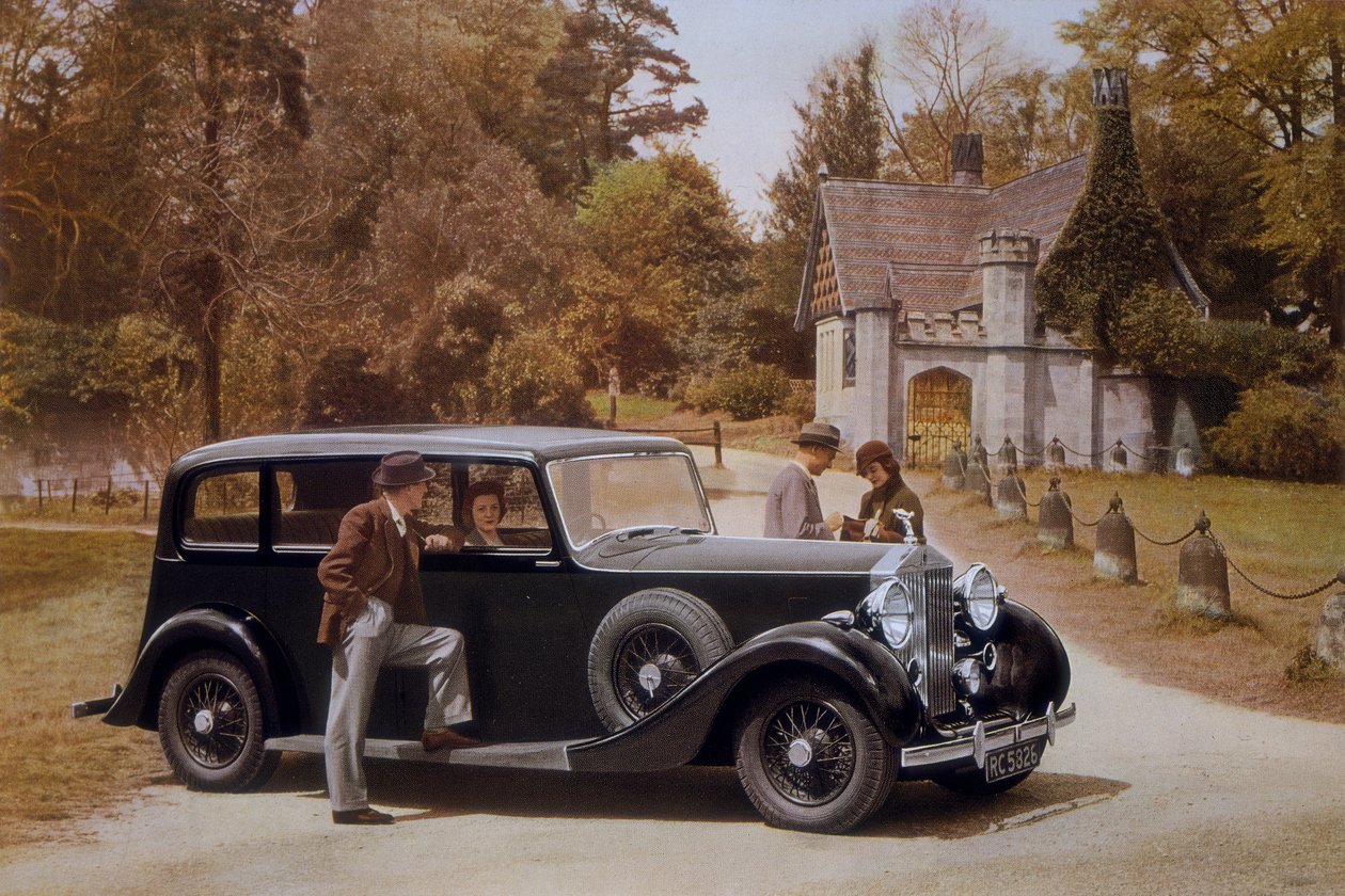 Plakat, der reklamerer for Rolls-Royce-biler, 1939 af Unbekannt