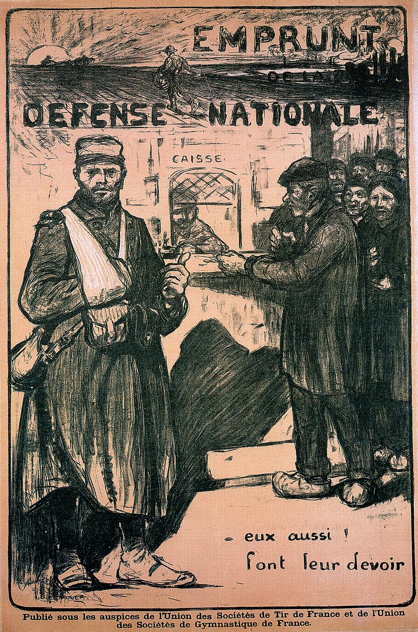Plakat, der hylder krigsindsatsen, fransk, Første Verdenskrig, 1914-1918 af Unbekannt
