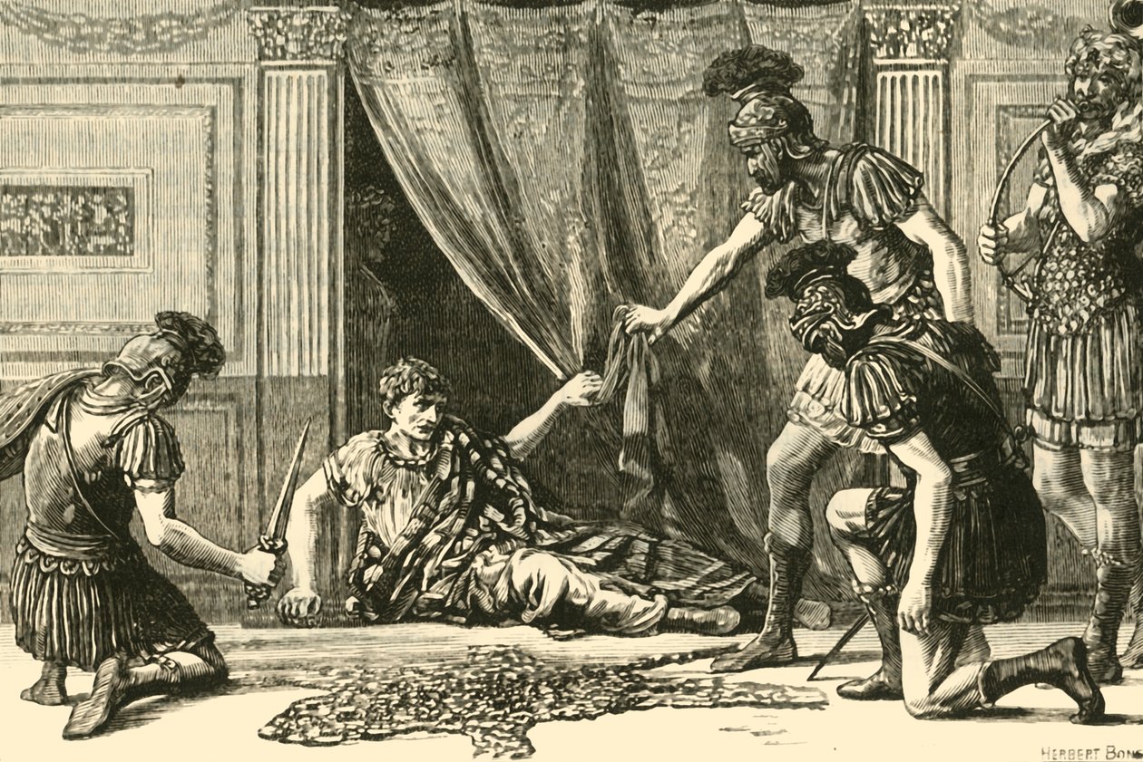 Prætorianergarden Haling Claudius som imperator, 1890. af Unbekannt