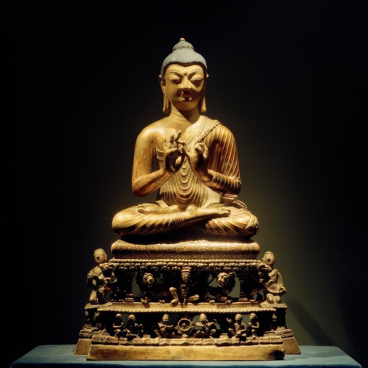 Prædikende Buddha / skulptur, 8. århundrede af Unbekannt