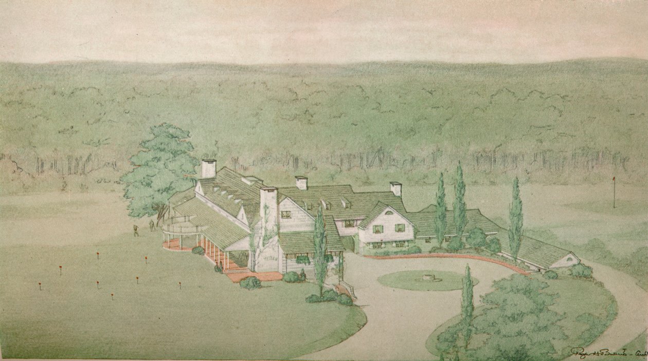 Foreløbig undersøgelse for Oakland Golf Club, Bayside, New York, 1925 af Unbekannt