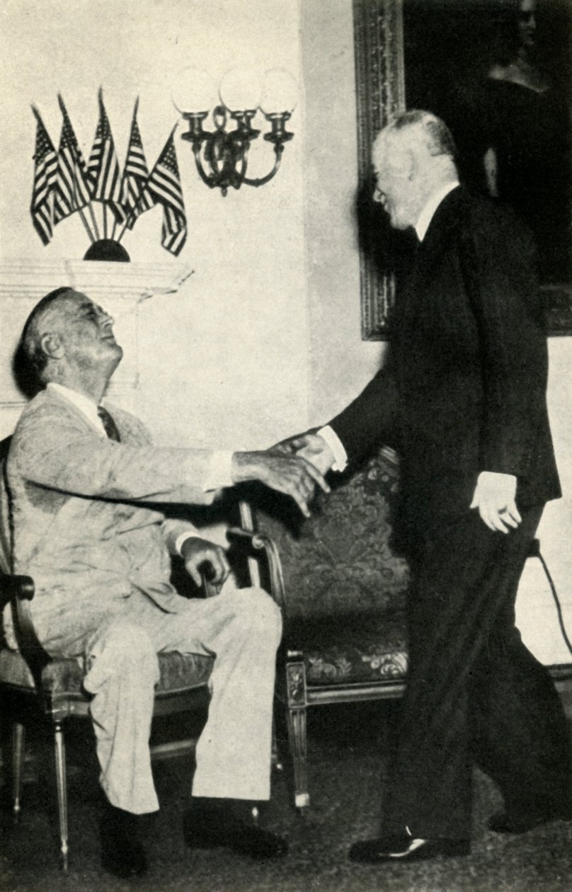 Præsident Benes besøger F. D. Roosevelt i 1942, 1947. af Unbekannt