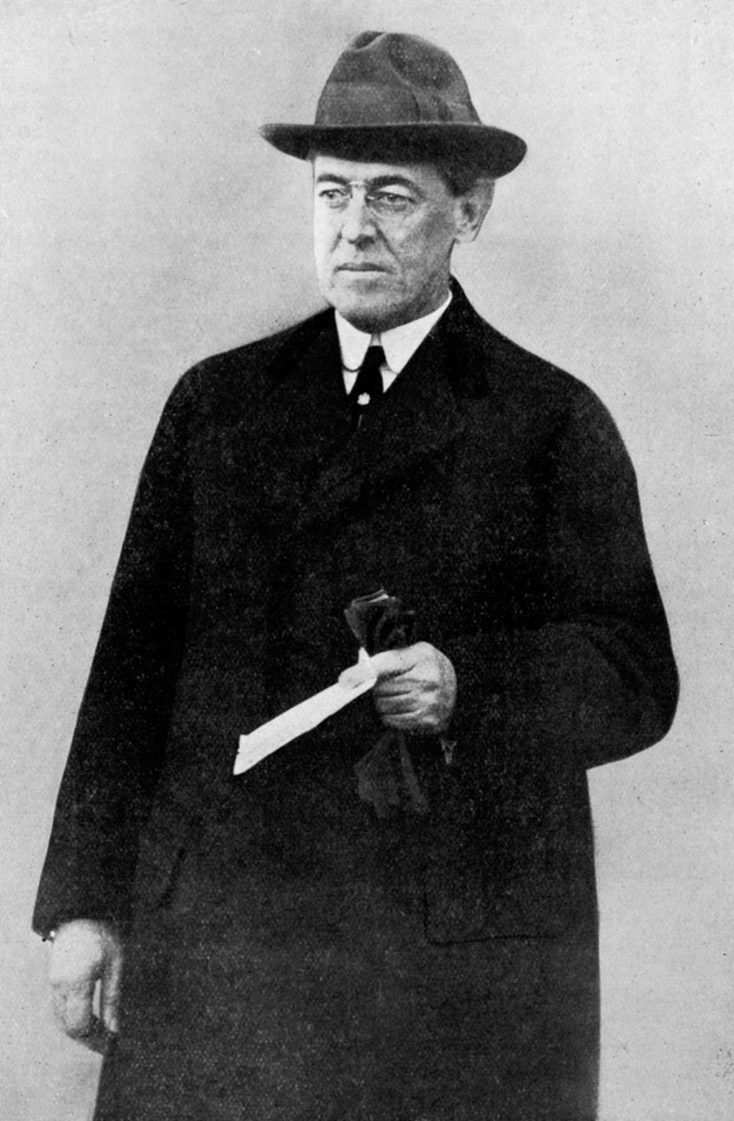 Præsident Woodrow Wilson, Første Verdenskrig, 1916, c1920 af Unbekannt
