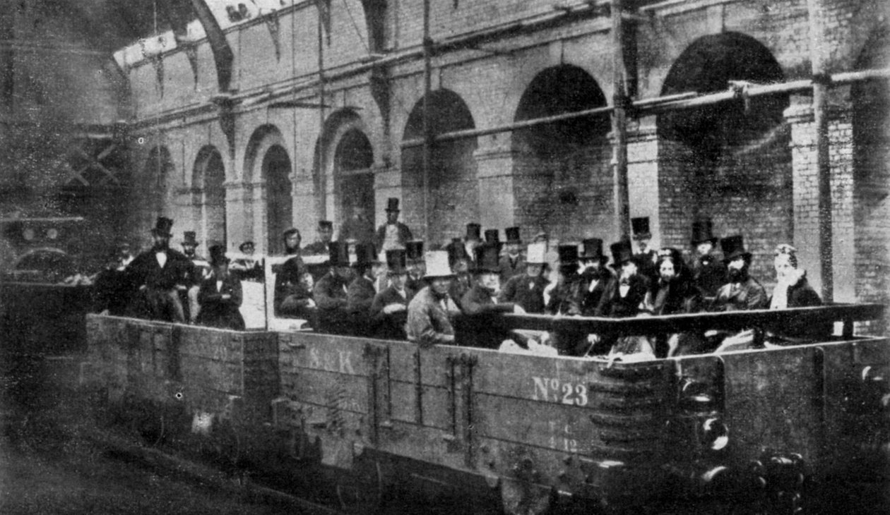 Premierminister William Gladstone åbner Metropolitan Railway, London, 1863 1951 af Unbekannt