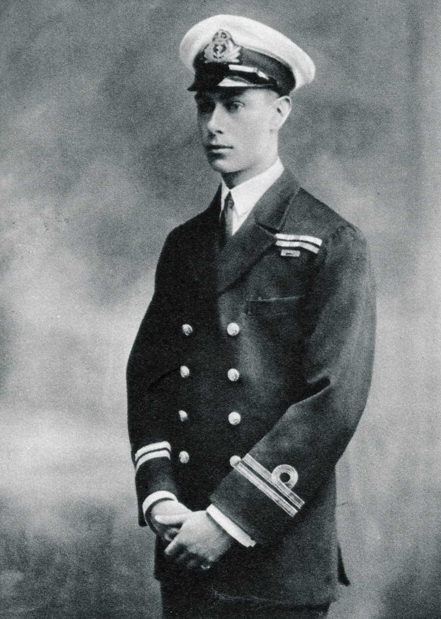Prins Albert i uniformen af en løjtnant i Royal Navy, 1918 af Unbekannt