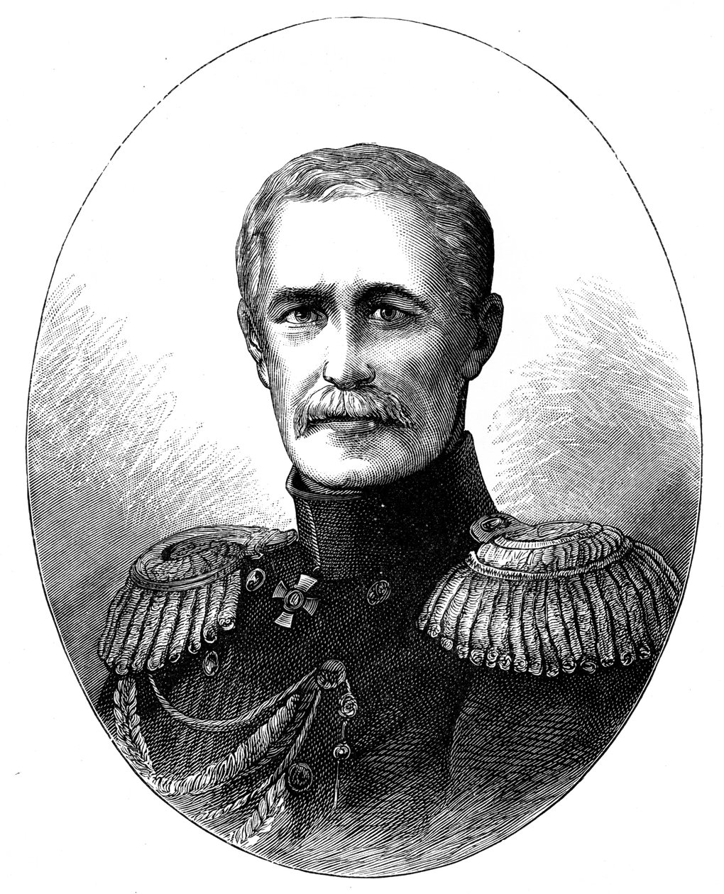 Prins Alexander Sergeevich Menshikov 1787-1867, russisk militærchef af Unbekannt